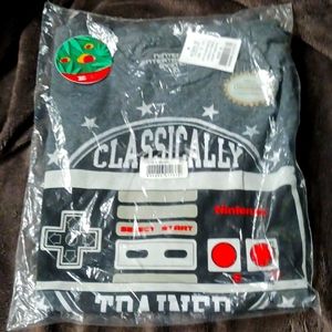 Nintendo entrainment system XL T-shirt with a Cannabis lettering Express Slap